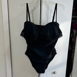Black One-Piece Swimsuit